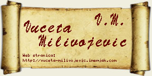 Vuceta Milivojević vizit kartica